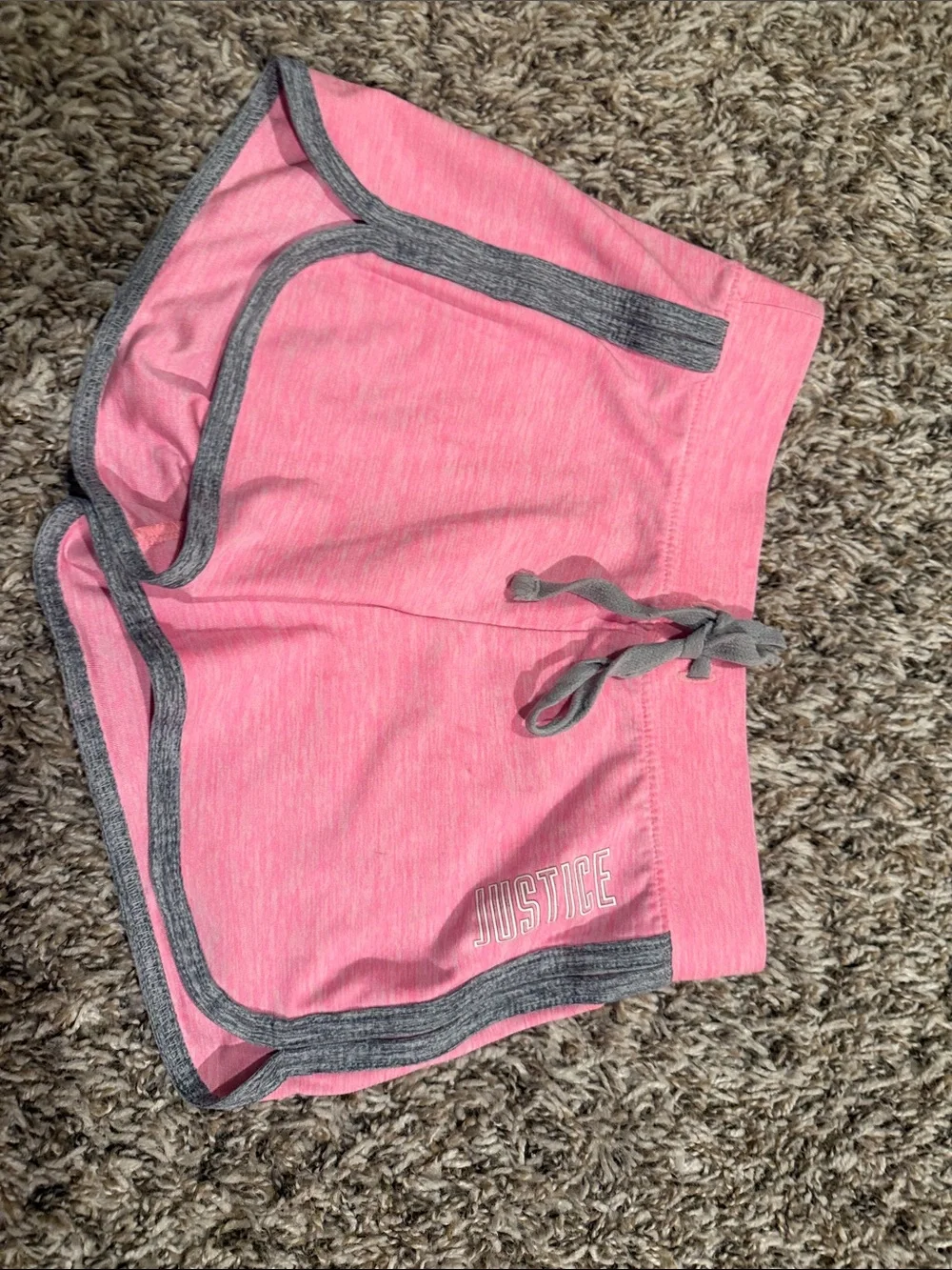 Justice Girls Active Shorts Trio - Pink, Coral & Royal Blue